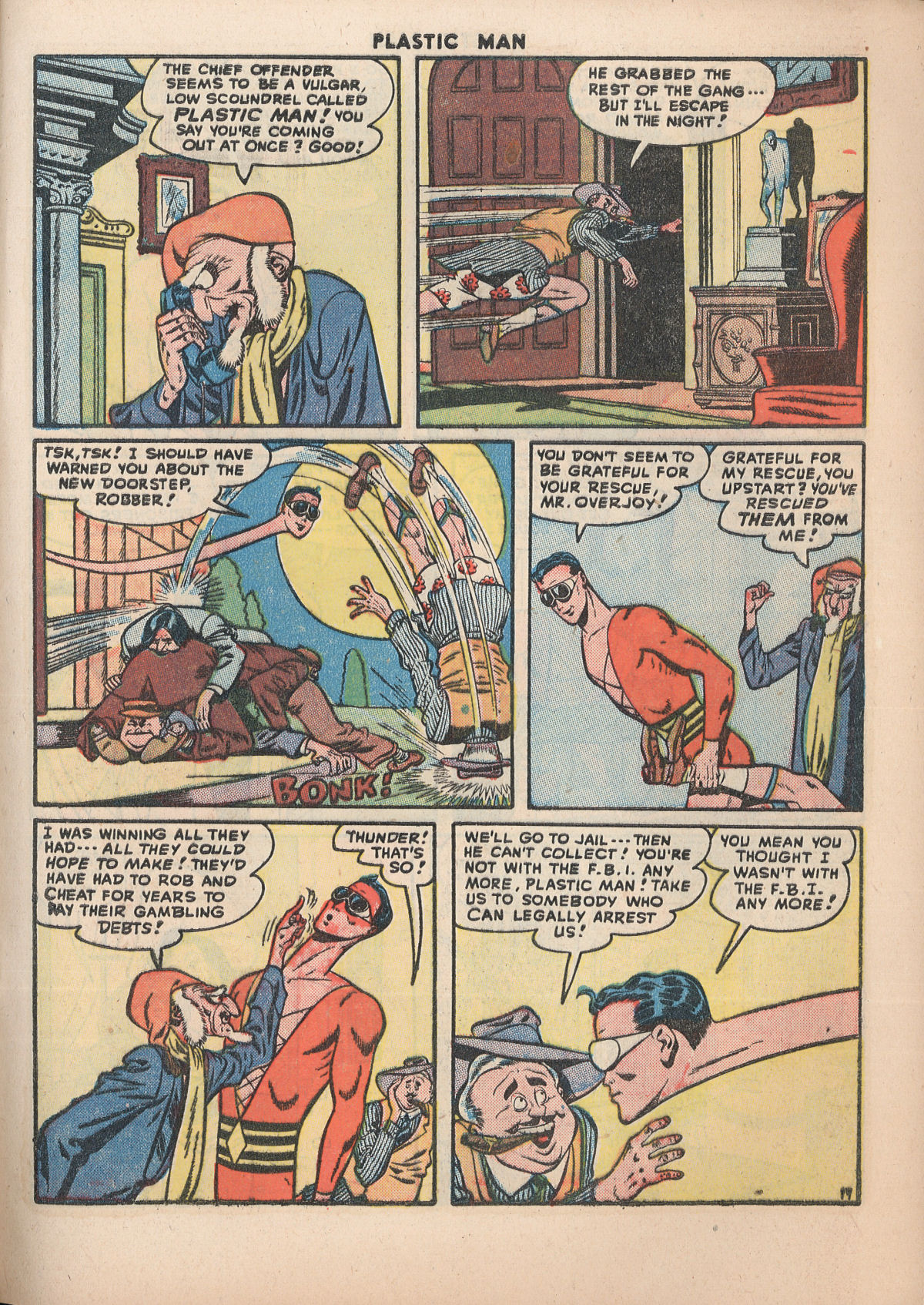 Read online Plastic Man (1943) comic -  Issue #11 - 13