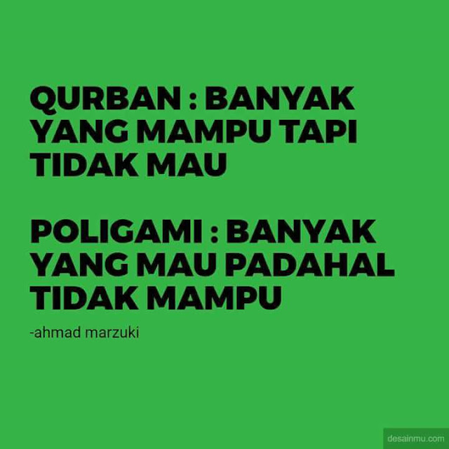 Orang Zaman Sekarang Lebih Mementingkan Poligami Daripada Berqurban Orang Zaman Sekarang Lebih Mementingkan Poligami Daripada Berqurban