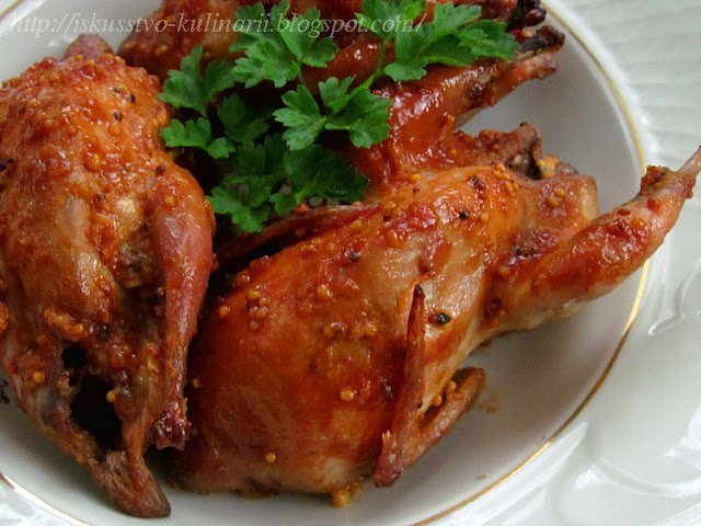 Перепела запеченные в вкуснейшем маринаде