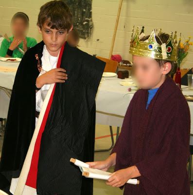 Medieval knighting ceremony, grade 4 social studies event :: All Pretty Things