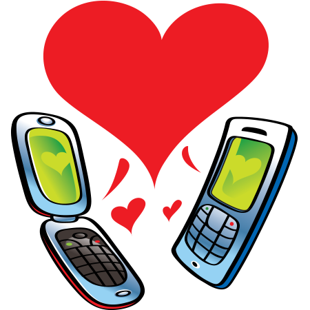 Mobile Love Emoticon