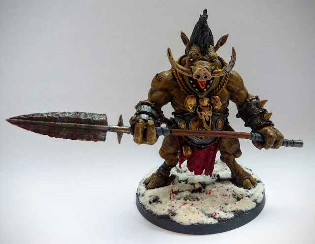 A painting update for Mierce Miniatures Broga, Wereofor Thegn.