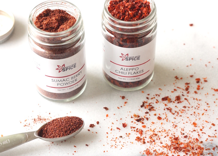 Sumac Berry Powder & Aleppo Chili Flakes available at SeasonWithSpice.com