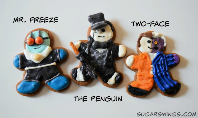 Mr. Freeze The Penguin Two-Face cookies