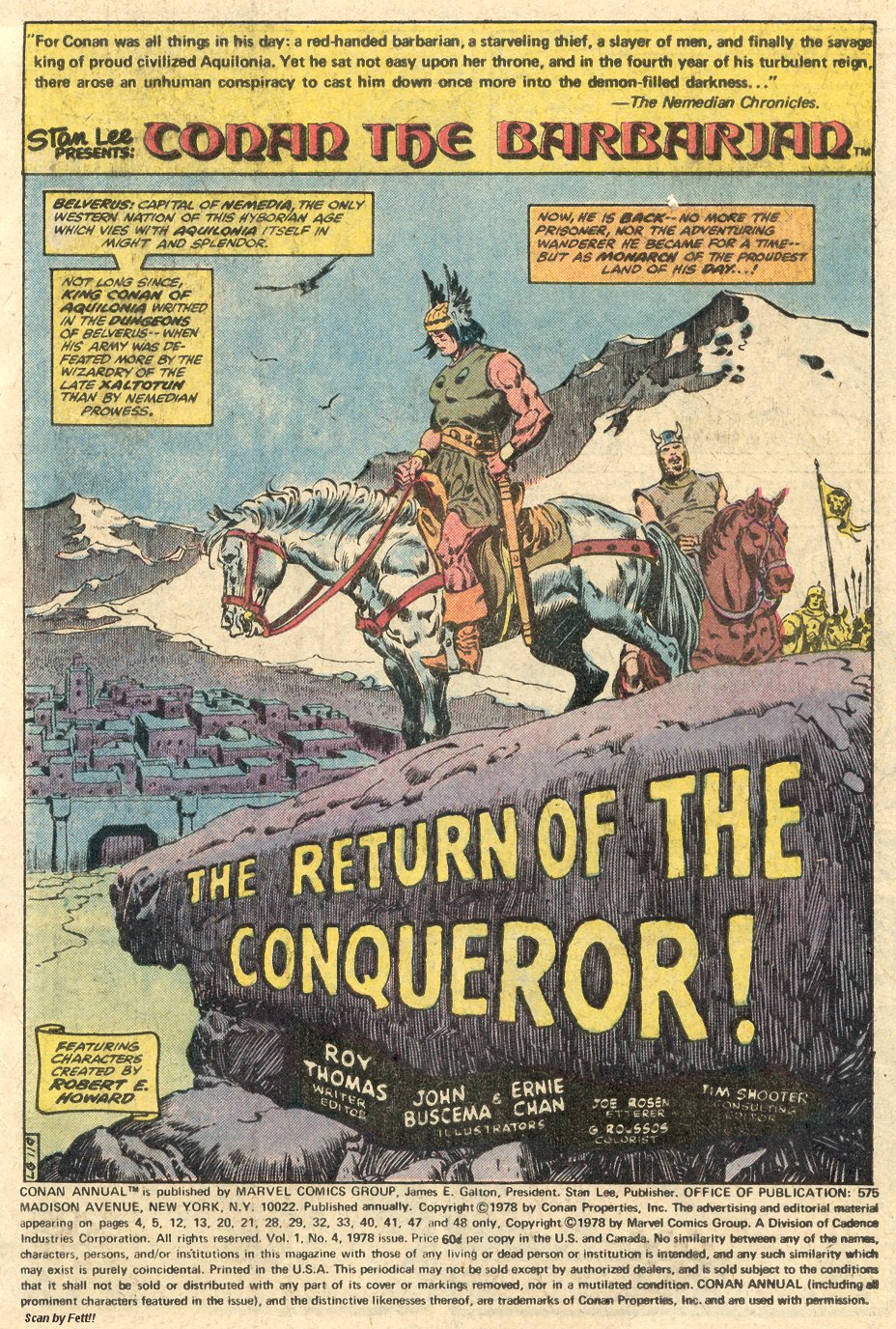 Read online Conan the Barbarian (1970) comic -  Issue # Annual 4 - 2