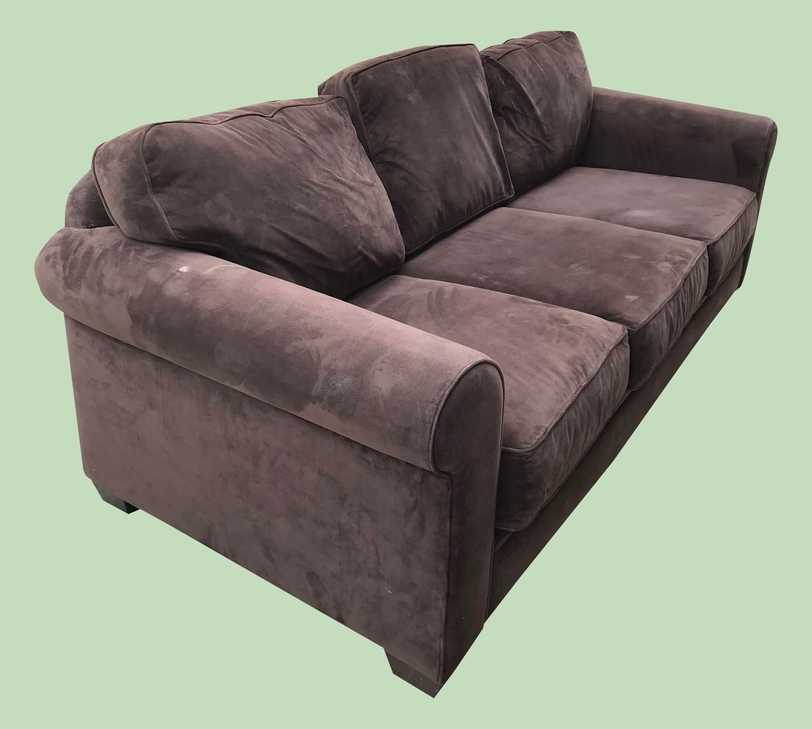 Uhuru Furniture & Collectibles Chocolate Microfiber Sofa 245 SOLD