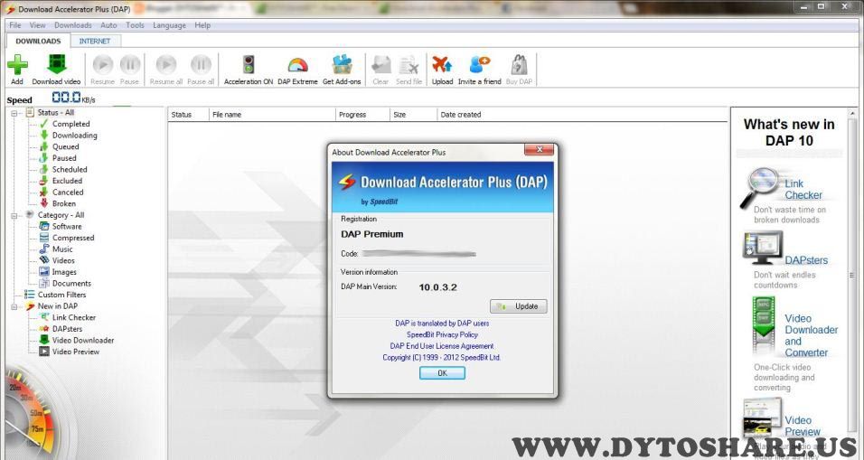 Download Accelerator Plus (DAP) 10.0.3.2 Premium + Crack.