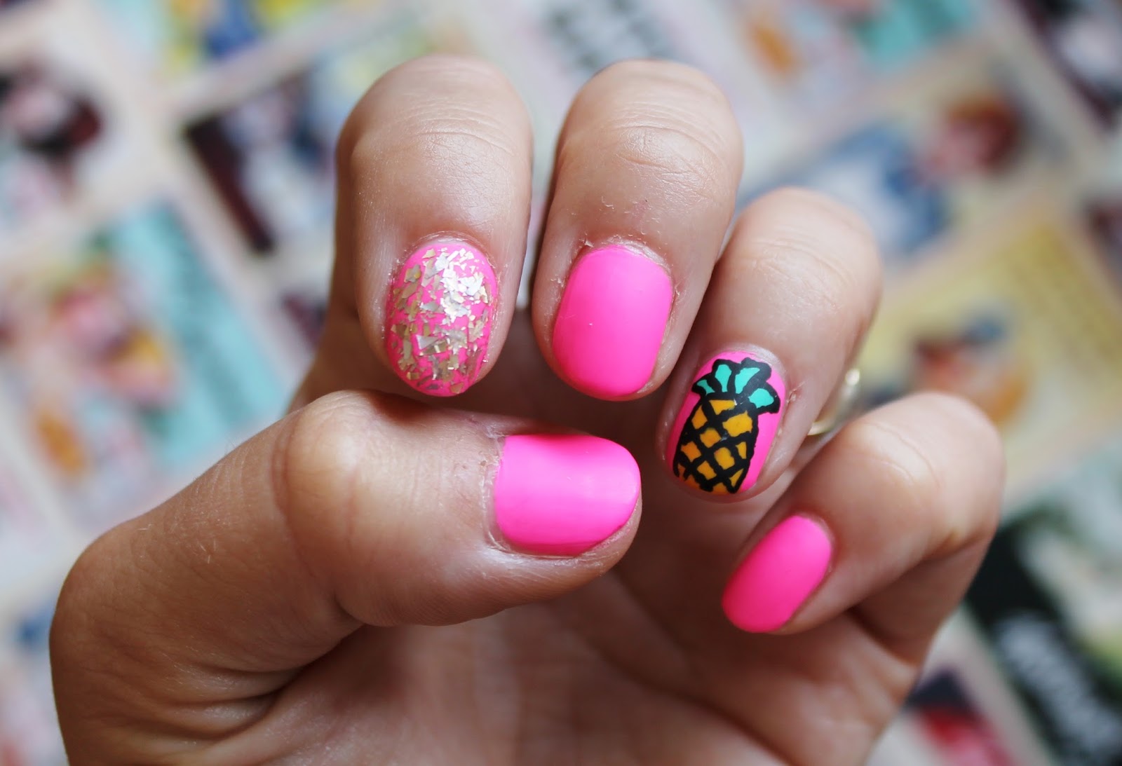 2. Cute Pineapple Nail Designs for Toes - wide 8
