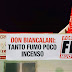 Lo striscione di Forza Nuova: “Don Biancalani: tanto fumo, poco incenso" 