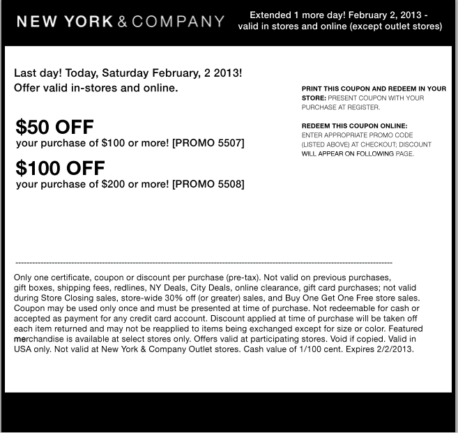 YBBG Bargain Shopping NY And Company Coupon TODAY ONLY YBBG Bargain Shopping NY And Company Coupon TODAY ONLY