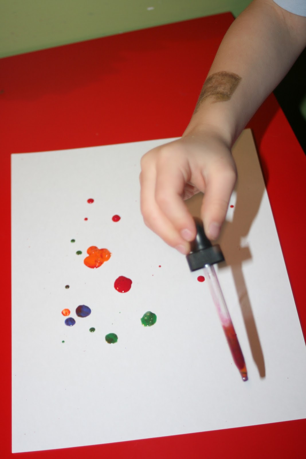 HomeSchooling Garden old Dropper painting