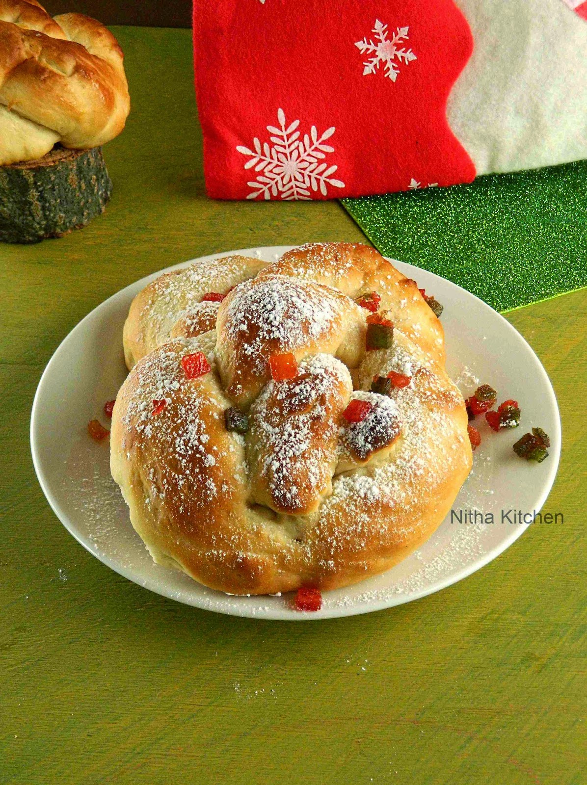 Nitha Kitchen Eggless Neujahrs Pretzel New Years Pretzel