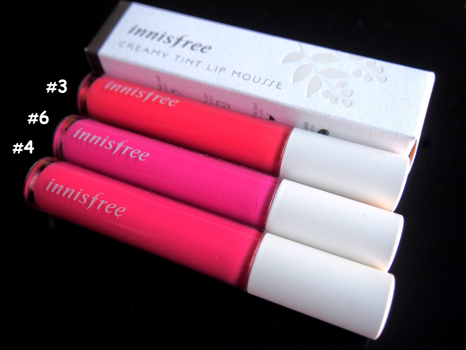 Crazy Mix Up Innisfree Lip Tint Mousse Review and Swatches ( 3 4