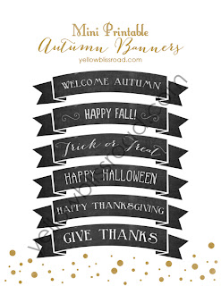 Make an ordinary day special with these adorable mini Autumn chalkboard banners! Perfect for topping cakes or pies, even stacks of pancakes!