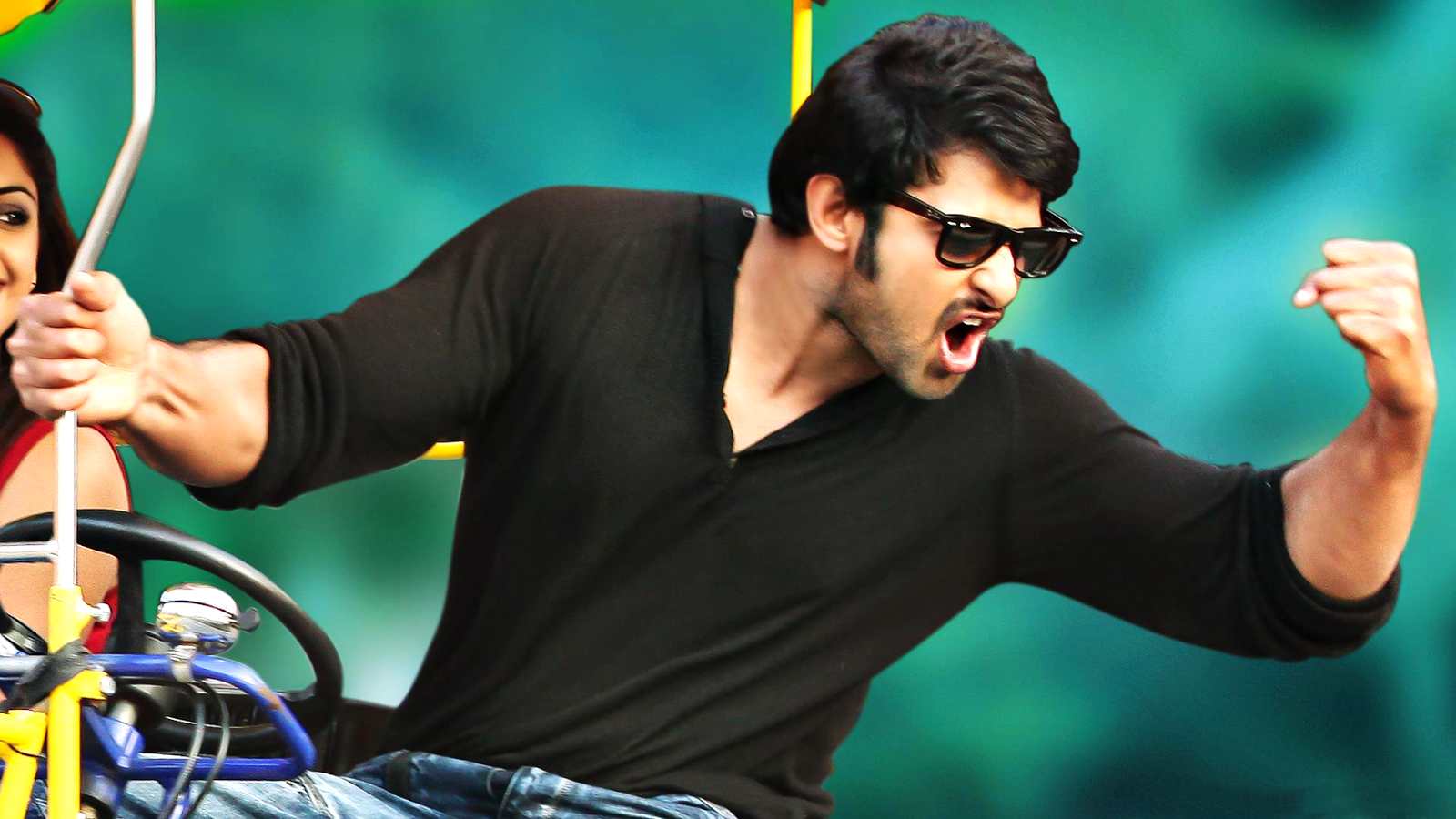 Cute Prabhas Handsome Looking Photo in Black Shirt