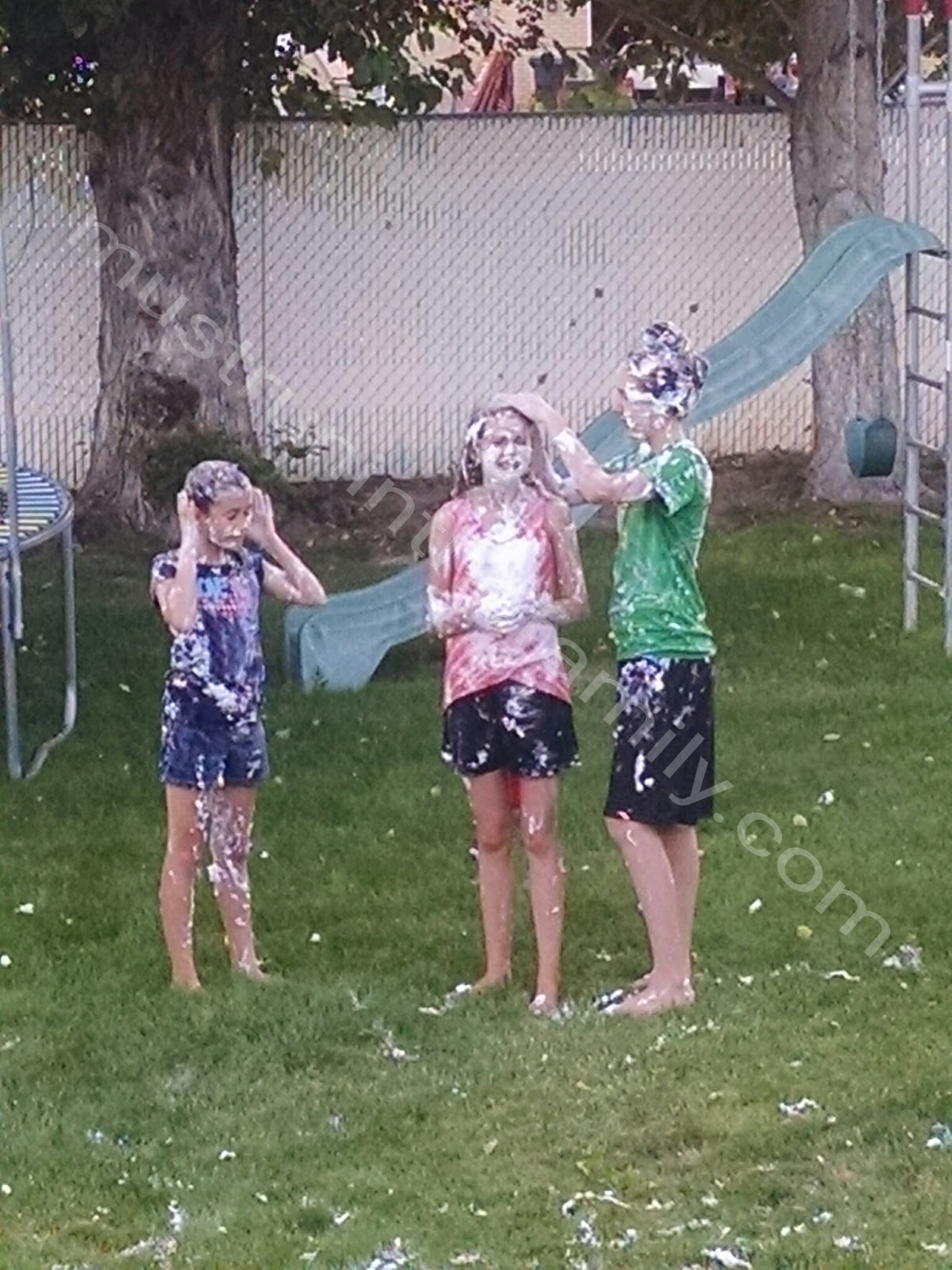 Must Run in the Family Shaving Cream Fight