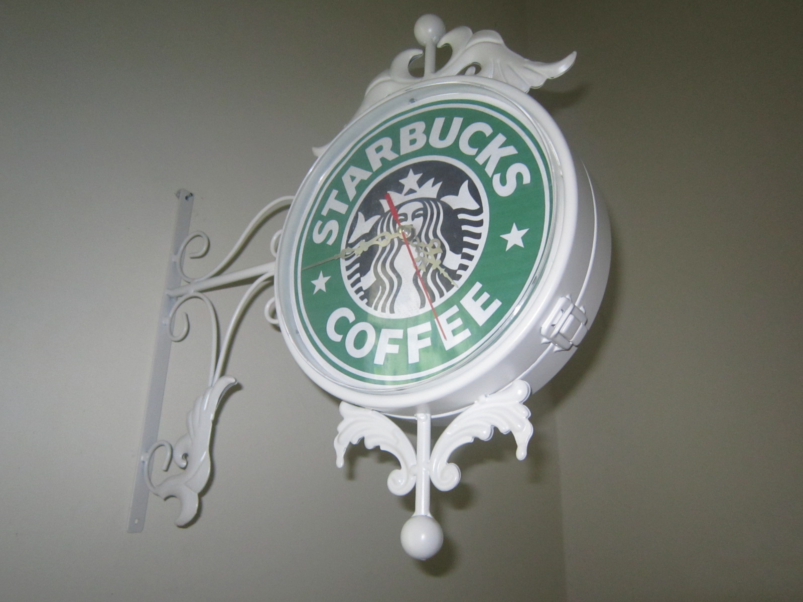 onekayproject by ihsan 2. Starbucks Coffee Wall Clock Dual Display!