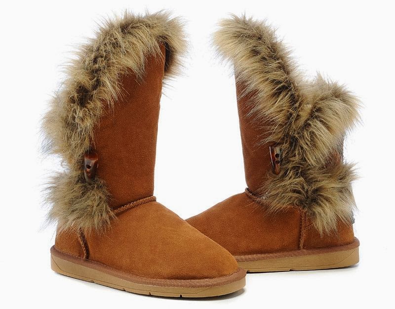 Women Love Sequin Glitter : Fur Ugg Boot Chestnut Snow Day Shoes ...