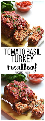 Tomato Basil Turkey Meatloaf