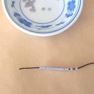 DIY glue needle for easy bead stringing