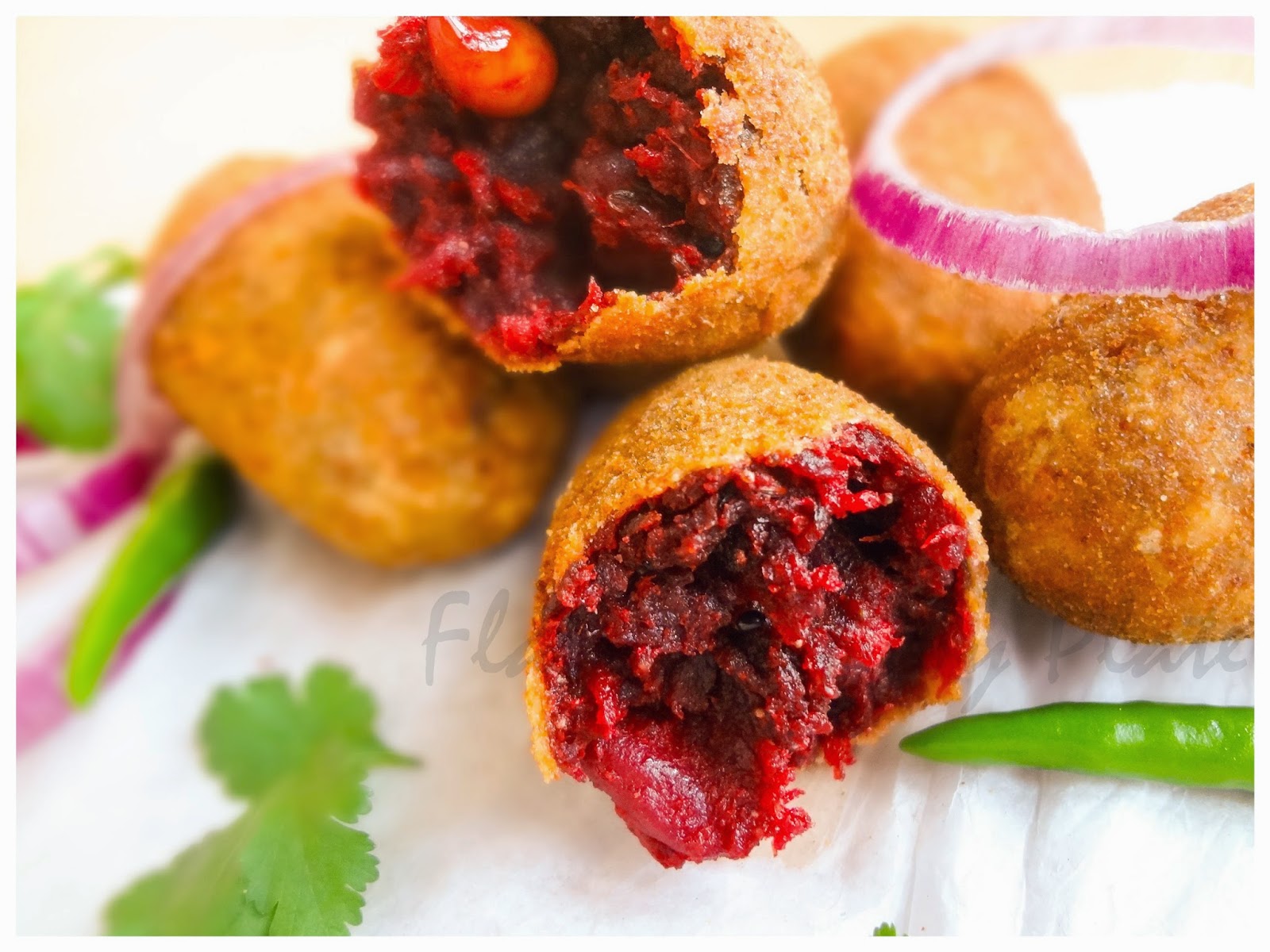 Flavors Of My Plate Vegetable Chop (Vegetable Croquettes)...........A