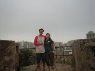 A picture on top of the wall at Fortaleza do Monte in Macau