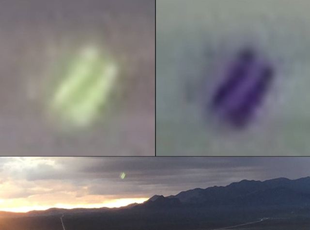  Photographer caught Glowing Green Object in the sky over Area 51 Sdsdsdsdf