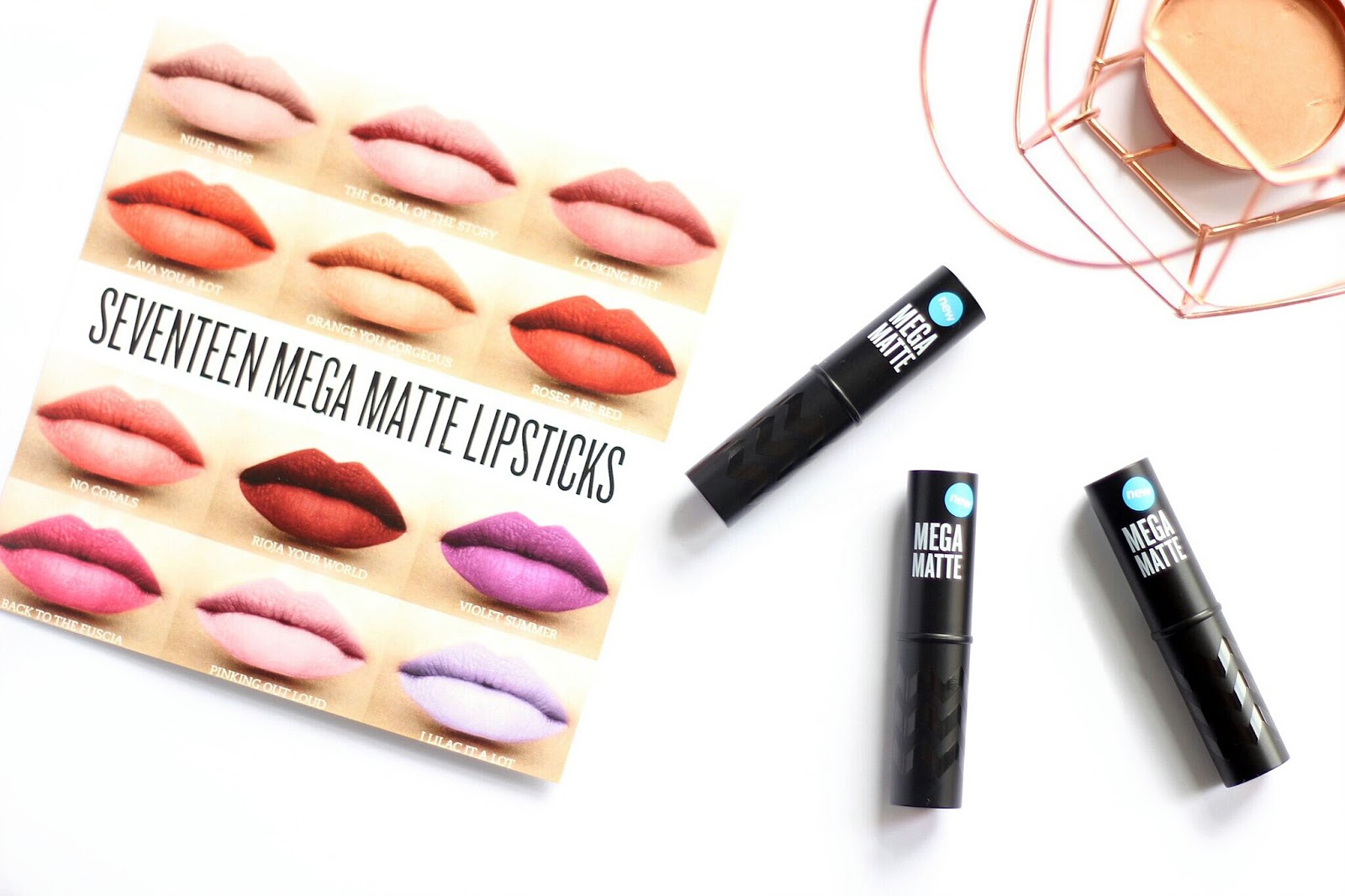 Seventeen Mega Matte Lipsticks
