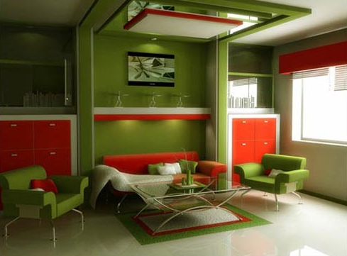 Diseños de salas color verde - Colores en Casa