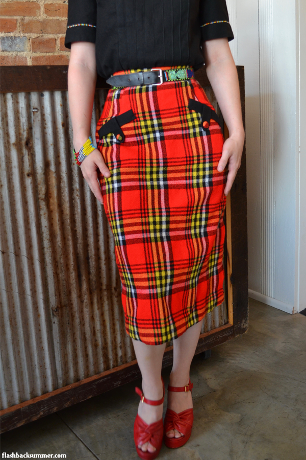 Flashback Summer: Maasai-Inspired 1950s Vintage Skirt