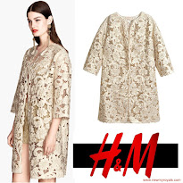Princess Victoria Style H&M Lace Coat, CHANNEL Bag, TABITHA SIMMONS Pumps 