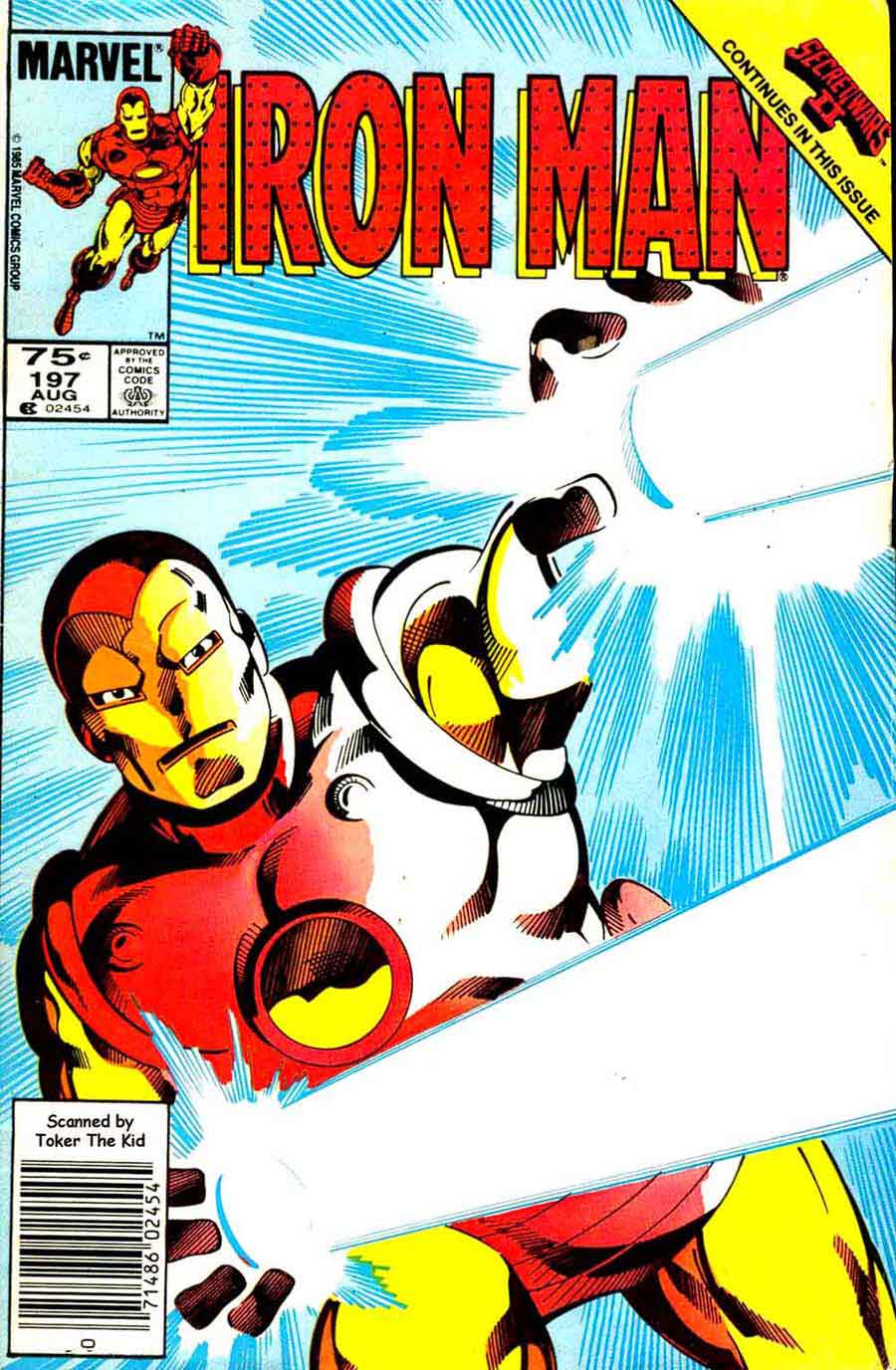 Iron Man v1 #197 marvel comic book cover art by John Byrne Iron Man v1 #197 marvel comic book cover art by John Byrne