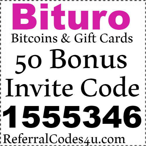 50 Bonus Points Bituro App Invite Code, Referral Code and Sign up Bonus