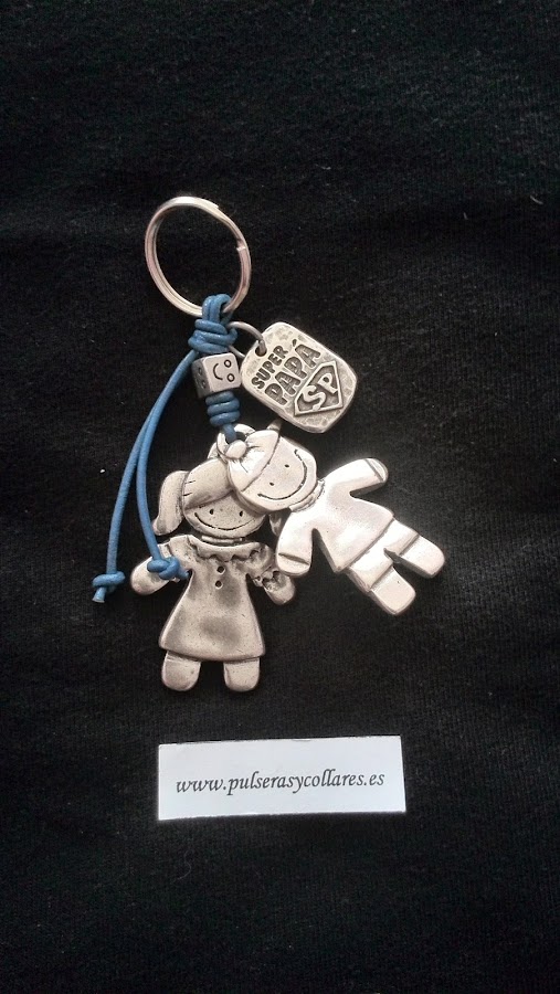 llavero chapa super papa