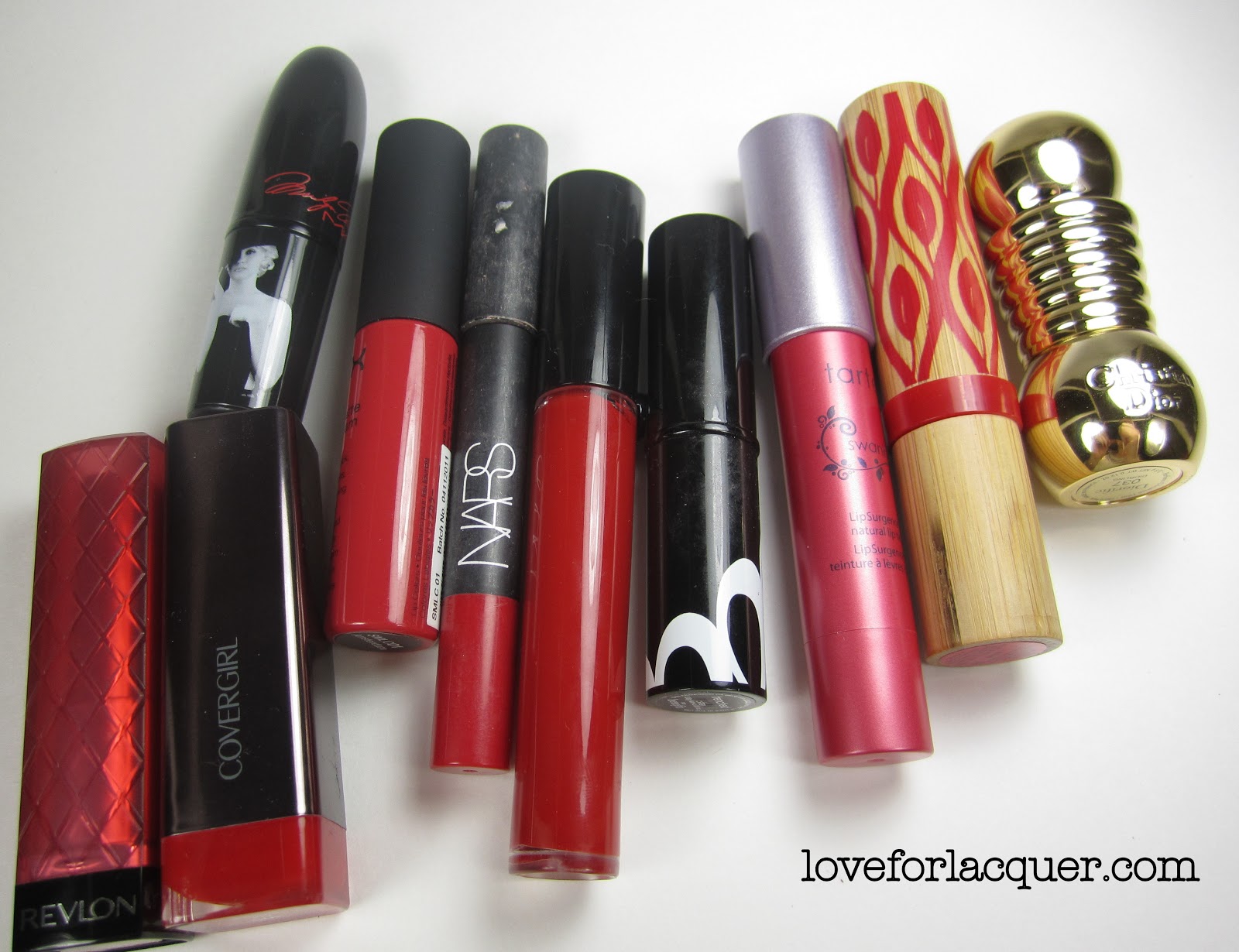 Top 10 RED Lipsticks - Swift - for Lacquer