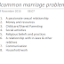 The 8 most common marriage problems