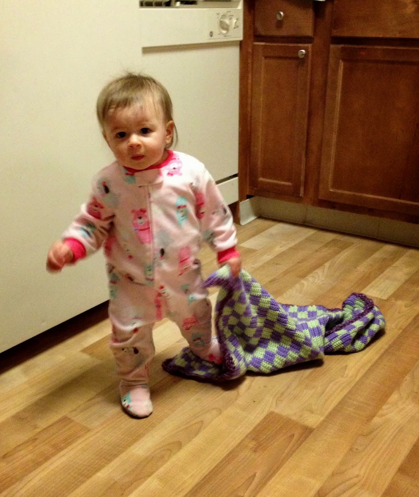 Fox Checker Baby Blanket Pattern