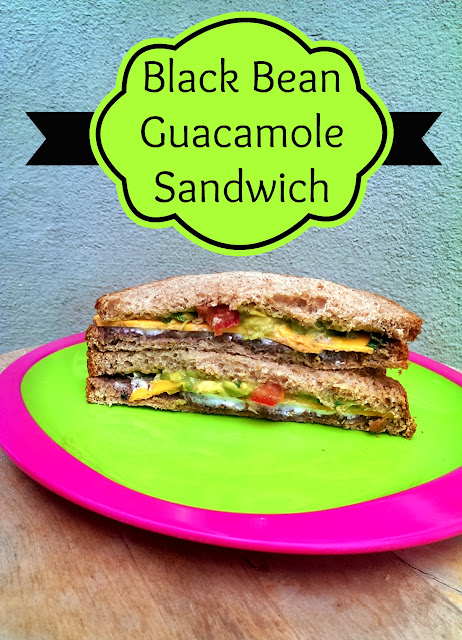 Oroweat Black Bean Guacamole Sandwich