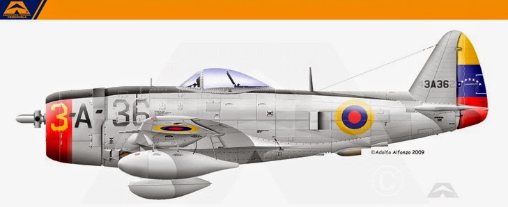 venezuela P-47 1946 escarapela nacional ceo dir 119 cucarda insignia