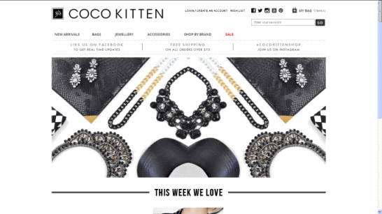 メルボルン発のブランド「coco kitten」 official site 画像写真