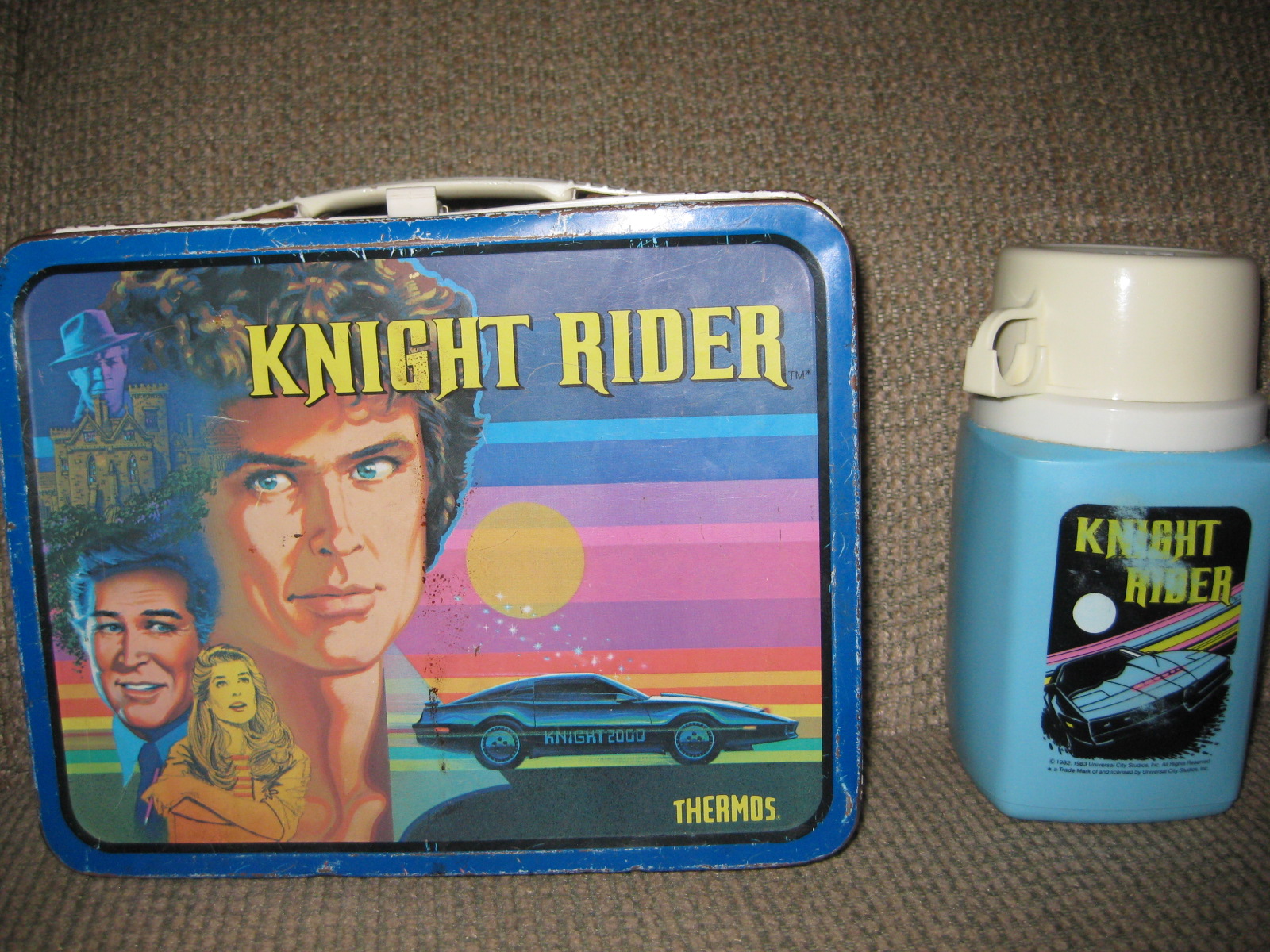 1980s lunch box and flask