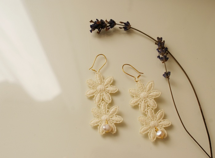 wedding earrings diy lace francinesplaceblog