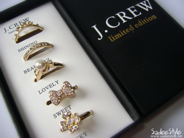 J. Crew Limited Edition Fashion Rings