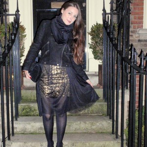 tulle and sequins skirt