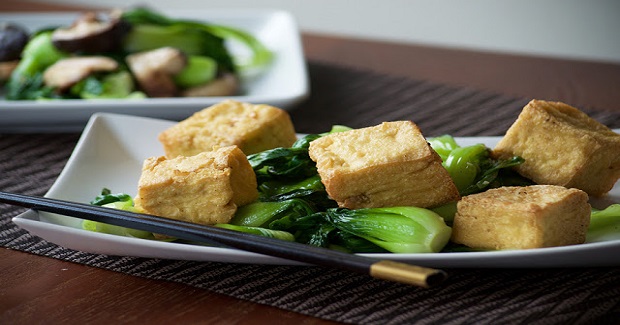 Stir Fry Bok Choy And Deep Fried Tofu Recipe Stir Fry Bok Choy And Deep Fried Tofu Recipe
