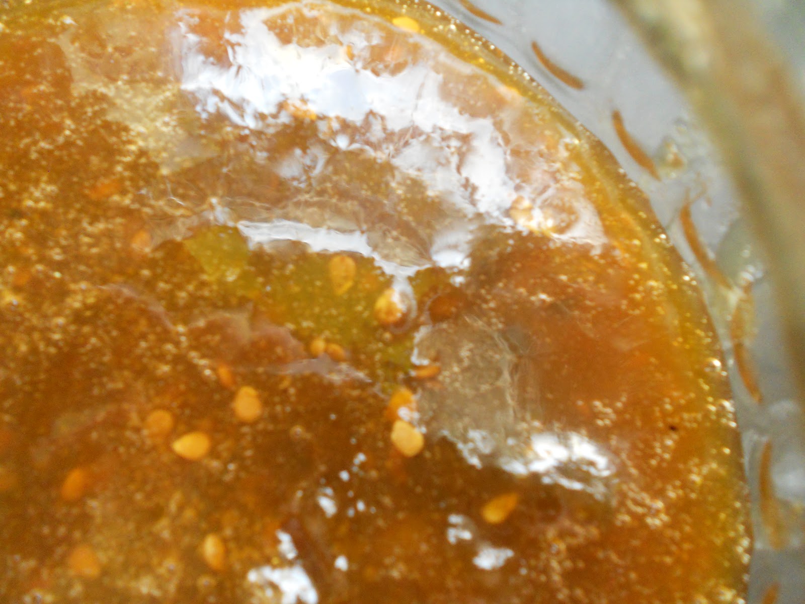 Green Tomato Chilli Jam hot and sweet!