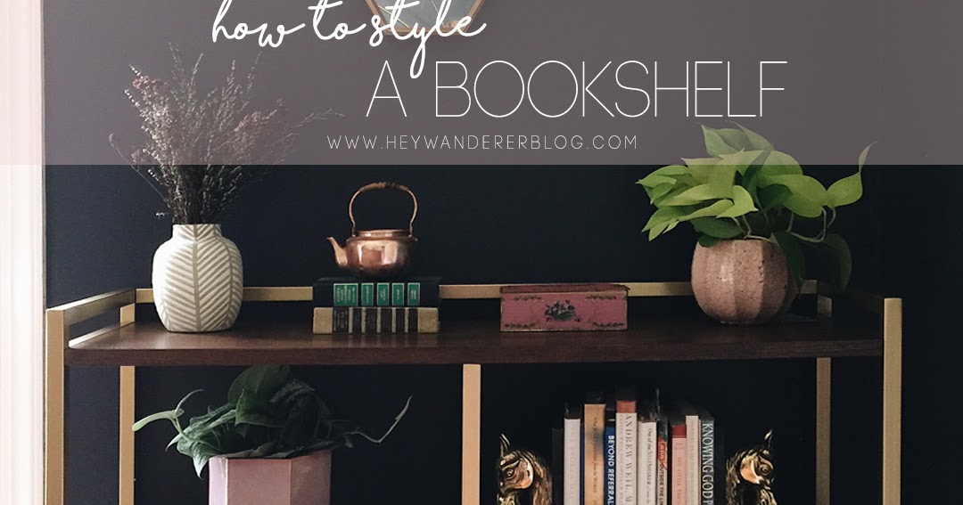 how to style a boho bookshelf