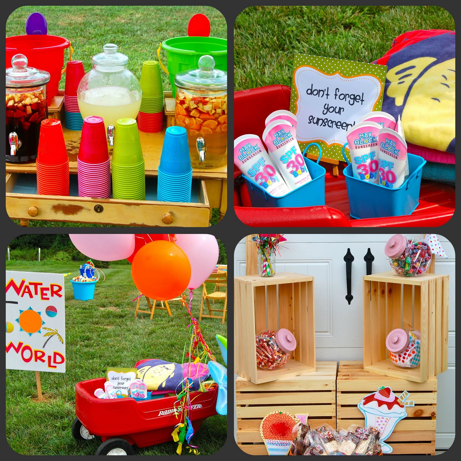 Summer Fun Birthday Party - Made by a Princess
