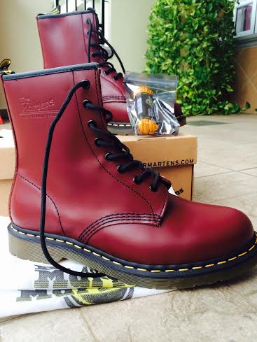 Truly Vintage: Original Dr.Martens 1460 Red Cherry 8 Eye Boot
