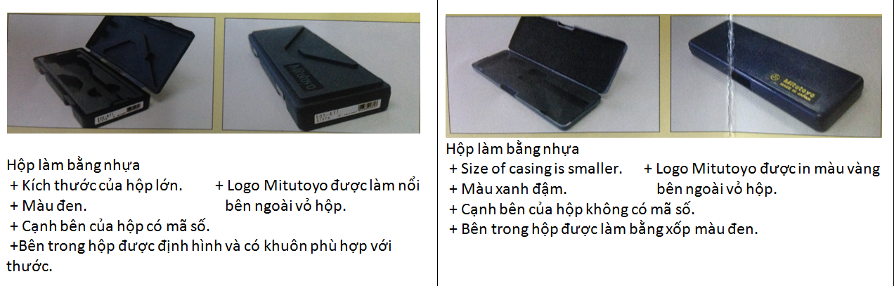 Phân biệt thước cặp đồng hồ  Mitutoyo 505-671 thật và giả 